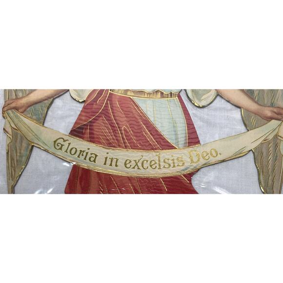 1 DOZEN ANGELS 13" by Shackman Double Sided Christmas Ornaments Die Cut JUMBO - Picture 3 of 5